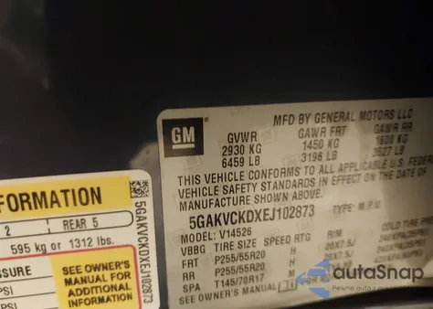 2014 Buick Enclave Premium z USA, uszkodzony, nr VIN 5GAKVCKDXEJ102873